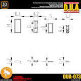 ANUBIS split rectangular armor DUA073  detail parts Collectibles