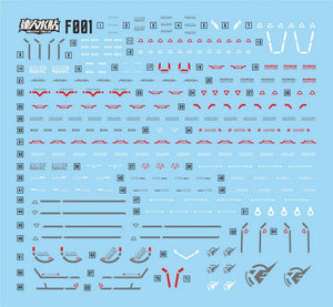 包邮 达人MASTER FM 风灵 1/100 AERIAL F001 高强度精密水贴F001 Collectibles