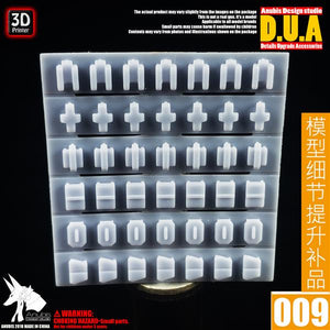 Anubis  3D Print Addon Resin Detail Up Shield / Outer Skirt Armor Hinge DUA009 Collectibles