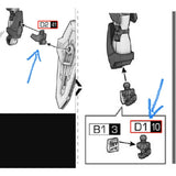 CB HG 15 1/144 Rising Freedom butcher replacement spare parts