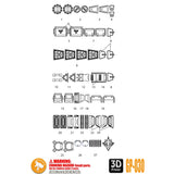 ANUBIS GP030 3D Print Detail Addon Parts For MG GP02A Collectibles