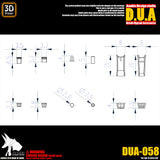 アヌビス 3Dプリントアドオン レジンディテールアップ 重装甲 / ノズルミサイル DUA058 コレクターズアイテム