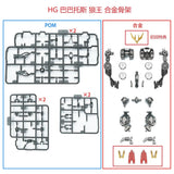 EW HG Barbatos Lupus Rex Iron-Blooded Orphans Series Metal Frame Parts do not include figure