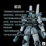 BWCS BUWANG CHUSHI Detail Upgrade Addon Parts HG 1/144 GTO Zaku Flipper (Not the kits, not the model)