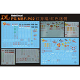DL DALIN Water slide decal PG 1/60 Red Frame