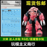 DL DALIN Water slide decal RG34 RG MSN-07S Z'GOK CHAR