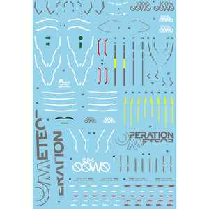 AMAX HIRM 1/100 MJH Wing Zero Fluo Water Slide Decal AMAXHIRM006