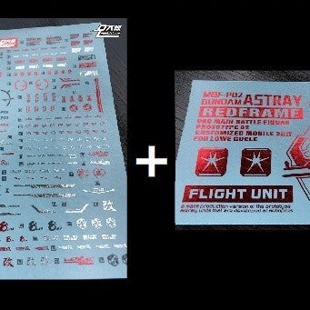 DL DALIN Water slide decal Color Coating MG MB Red Frame Stand