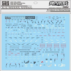 DL DALIN Water slide decal RG46 RG 1/144 RX-93-V2 HI NU
