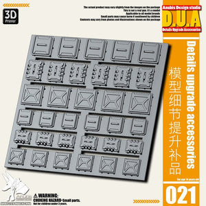 ANUBIS 3D print detail upgrade parts DUA021-060 details upgrade accessories Active shaft Heat sink Oil pipe Outer armor no kits