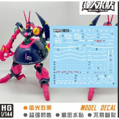 マスター H036 HGUC 1/144 バウンド・ドック 水転写デカール コレクターズアイテム