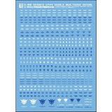 Transamsphere TRS MG RG HG 1/144 1/100 00 Series Sign Water Slide Decal TRSTYTU003RG TU003WG TU003RB TU003WB TU004WB TU004GR
