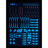 LANYU HG 1/144 Kshatriya NZ666 Fluo Water slide decal