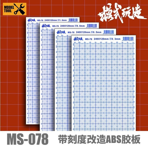 MOSHI M.S. MS078 Model GK Detail Modification ABS Graduated Rubber Plate