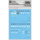 DL DALIN Water slide decal UC31 HG 1/144 UC08 RX 79 GM 08