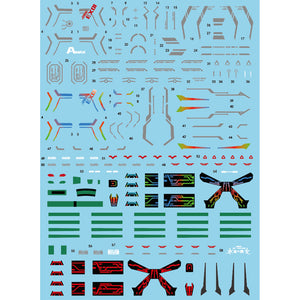 Amax Water Slide Decal HG 1/144 TWFM Calibarn Fluo AMAXHG009