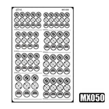 MOSHI M.S. MX049-054  Mecha Model Detail Modification Groove Decoration Metal Etching