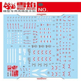 20250722 XUEYAN XY / SNOW FLAME RG 28-2  Tallgeese 3 Fluorescence Water slide decal