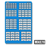 MOSHI M.S. MX019-MX024  Military Model Etching Detail Parts