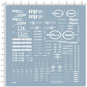 CALILY HG 1/144 MSA-0011(EXT)  Ex-S Water Slide Decal