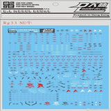 DL DAlibabaN Water slide decal RG 33 1/144 RX-93 NU HWS