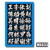 M.S. MOSHI Tool MX031-036 Letter Number Chinese Characters Metal Etching Detail Parts