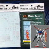 DL DALIN Water slide decal MG 1/100 Aile Strike