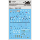 DL DALIN Water slide decal RG MK-II MK2 MK 2 AEUG TATINS