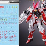 DL DALIN Water slide decal MG Dragon Red Framen PB