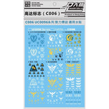 DL DALIN Water slide decal General Use UC Zeong Number Digital Letter Logo Sign Mark