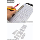 MOSHI M.S. MS078 Model GK Detail Modification ABS Graduated Rubber Plate