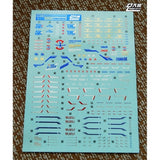 DL DALIN Water slide decal MG MB Strike Freedom 4 Color Coating