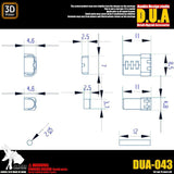 ANUBIS 3D print detail upgrade parts 1/100 metal hydraulic Rod DUA043  detail parts no kits