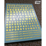 DL DALIN Water slide decal C013 1/144 1/100 1/60 Letter Series General Use Gold Coating