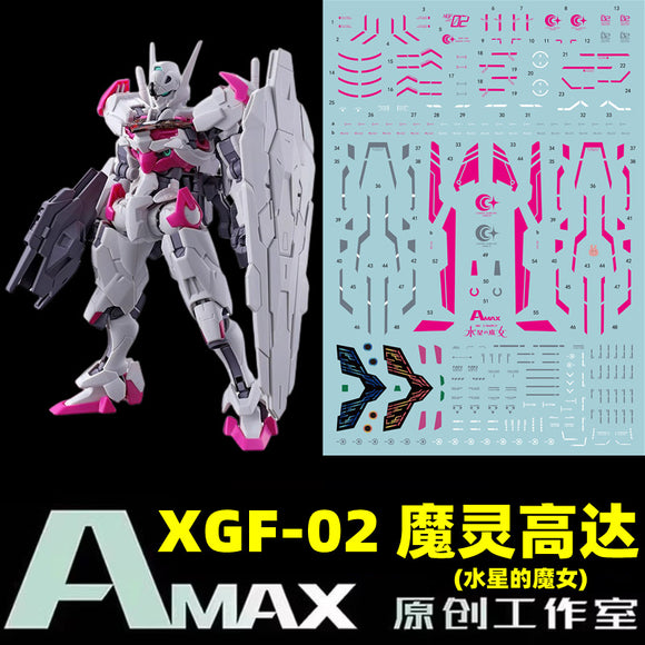 AMAX Water Slide Decal HG 1/144 XGF-02 TWFM Lfrith Fluo AMAXHG008