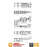 ANUBIS 3D print detail upgrade parts GP033 upgrade fit for MG SAZABI ver.ka no kits