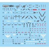 MASTER Water Slide Decal H014 HGUC HG 1/144 Sinanju Stein NT Ver. Fluo Type Collectibles