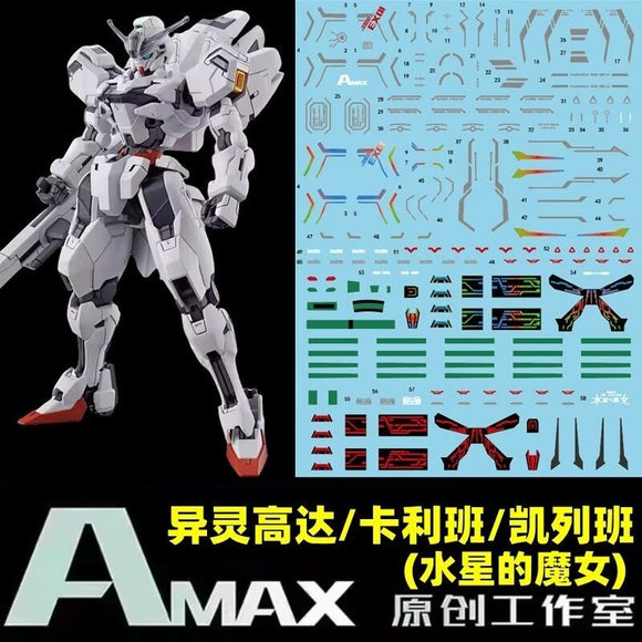 Amax Water Slide Decal HG 1/144 TWFM Calibarn Fluo AMAXHG009