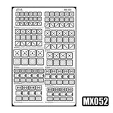 MOSHI M.S. MX049-054  Mecha Model Detail Modification Groove Decoration Metal Etching
