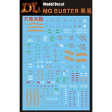DL DALIN Water slide decal MG 1/100 Buster