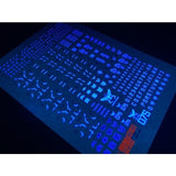 20250722 XUEYAN XY / SNOW FLAME RG ZGOK Red+Blue Fluorescence Water slide decal
