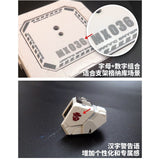 M.S. MOSHI Tool MX031-036 Letter Number Chinese Characters Metal Etching Detail Parts