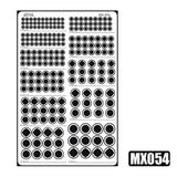 MOSHI M.S. MX049-054  Mecha Model Detail Modification Groove Decoration Metal Etching