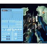 LANYU HG 1/144 Kshatriya NZ666 Fluo Water slide decal