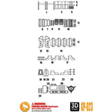 ANUBIS 3D print detail upgrade parts GP023 parts fit for MG Kyrios in the kits Collectibles