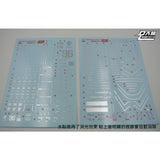 DL DALIN Water slide decal MG 1/100 MS-06R PSYCHO ZAKU VER.KA Gold Coating