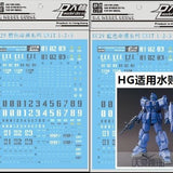 DL DALIN Water slide decal HG 1/144 Blue Destiny Common 1 2 3