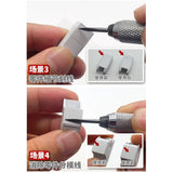 MOSHI M.S. MS073 Tungsten Steel Triangular Marking Scraper