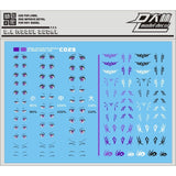 DL DALIN Water slide decal C025 Frame Arms Girl Eye Tattoo Purple