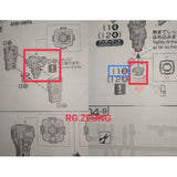 CB butcher parts for RG ZEONG G8 A2 A3 A4 A5 A6